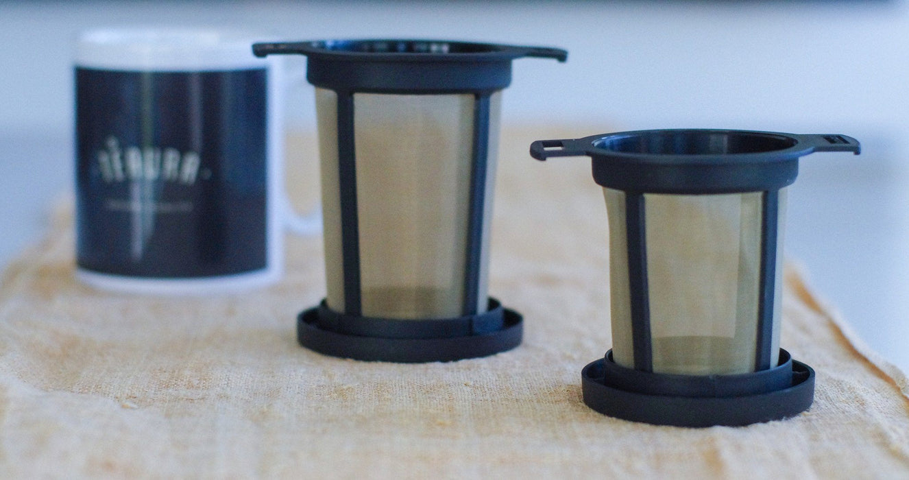 Zwei Tee-Aufgusskorben Teegeschirr aus hitzebeständigem Kunststoff - tea brewing basket