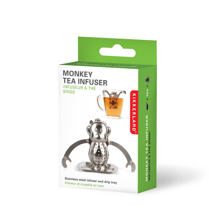 Tee-Ei in Affenform in einer Schachtel - Monkey Tea Infuser Teaware Kikkerland in box