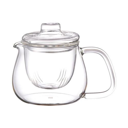 UNITEA Glas Teekane Teegeschirr auf weissen Hintergrund - UNITEA glass teapot Teaware Kinto (500 ml) UNITEA teapot Teaware Kinto Small (500 ml)
